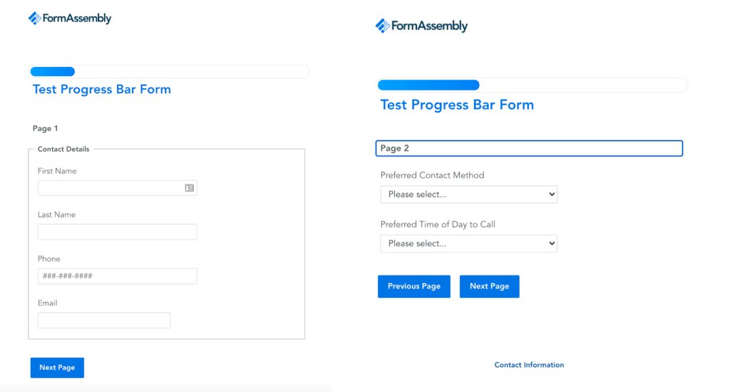 Add Progress Bars In The Case Of Long Forms