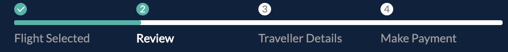 image of progress bar on travel website